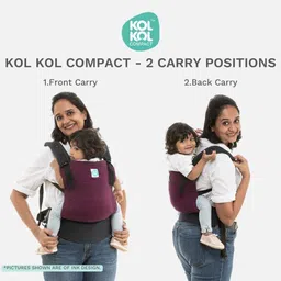 kol kol baby carrier New Born Carrier Cotton Bag, 2 Carry Positions, 4 Months To 3 Year Old Baby Baby Carrier image 3