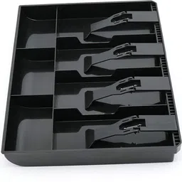 hasthip Cash Storage |ABS Raw Material Drawer|Storage for Cash |Cash Coin Register Insert Tray(Black) Cash Box image 4