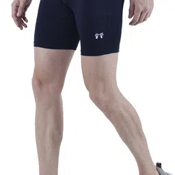 troopline Solid Men Black, Grey Tights image 5