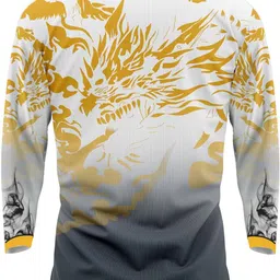 ilyk Men Animal Print Polo Neck Linen Blend Multicolor T-Shirt image 2