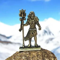 divaura Lord Maha Shiva Idol with Trishul for Car, Office, Home Temple, and Pooja Decor Decorative Showpiece - 10 cm image 2