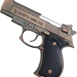 bocachica Beretta gun shape jetflame refillable small size ( copper and silver colour ) Pocket Lighter image 5