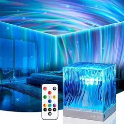 npu 3D Ocean Wave Projector Lamp Romantic LED Night Light With Remote_NP80 Night Lamp-picture-21