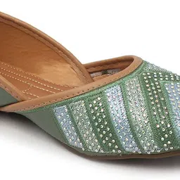 anouk Ethnic Embroidred Jutis and Mojaris Bellies For Women image 3