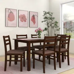 mintwud from pepperfry Seattle 6 Seater Dining Set in Dark Cappuccino Finish-picture-47