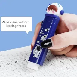 ayshifyer Push Pull Cute Panda Eraser Set with Long Durable School Use for Students Eraser image 3