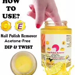 tanvi27 Dip & Twist Instant Nail Paint Remover with LEMON Fragrance Combo image 3