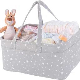 Baby Diaper Caddy Organizer Nursery Multipurpose Bag With Bottle Cooler Diaper Caddy-image-44