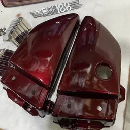 a.a.i Rx100 Battery Side Panel Set with Monogram Chrome Kit (Wine Red) Bike Fairing Kit-picture-14