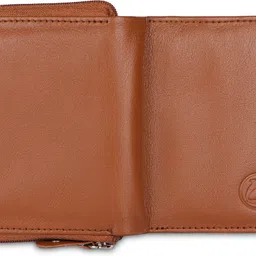 dolphin global Men & Women Casual Tan Genuine Leather Card Holder image 4
