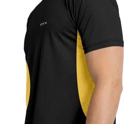 ftx Men Colorblock Round Neck Cotton Blend Multicolor T-Shirt image 4