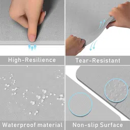 proberos Foldable Travel Yoga Mat 6mm Thick Non Slip TPE Exercise Mat with Carry Bag 6 mm Yoga Mat image 4