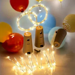 20 LEDs 2.1 m Gold Steady Bulb Rice Lights-image-22