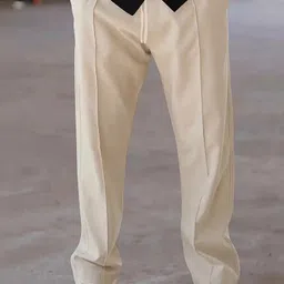 kajaru Men Self Design Beige Track Pants image 5