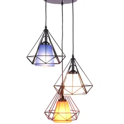Lorelei Multicolour copper Cluster Hanging Light by Foziq image 3