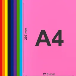 shivvshaktientp Color Paper Multicolor ( Pack of 100) A4 75 gsm Coloured Paper image 3