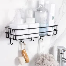 moxstar Wall Mounted Shelf/Rack/Storage Organizer for bathroom/living Hall Iron Wall Shelf image 4