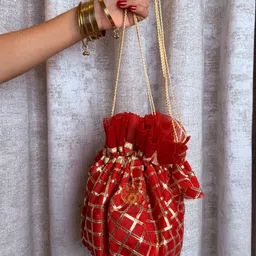 shagun shakti Women Red Potli image 1