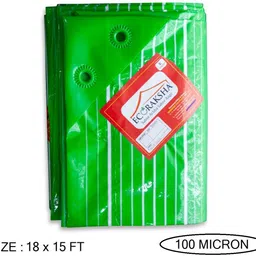 tandhan Ecoraksha Lining Premium Multilayer Eco-friendly 18 X 15 Ft tarpaulin Sheet Tent - For Multipurpose Heavy Duty Waterproof Tadpatri 100 Microns Plastic Cover Tharpai-picture-26