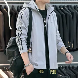 futse peno Men Solid Casual Jacket image 5