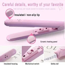 rahnay Mini Hair Straightener Multicolour (Pack of 2) Multicolour Hair Straightener image 2