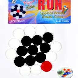 6MM Run Acrylic Sheet Carom Coins with Printed Striker Carrom Pawns-image-2