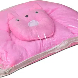 blue diamond Nylon Kids Washable Baby Bedding Set With Fold able Mattress Mosquito Net image 3