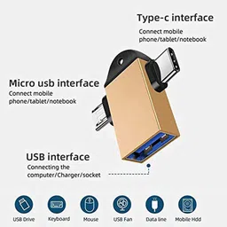 shritesh USB Type C, Micro USB OTG Adapter image 3