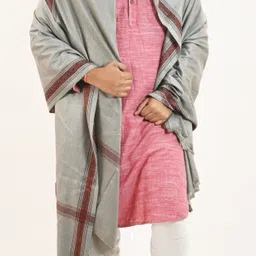 Vrinde Wool Self Design Men Shawl-picture-17