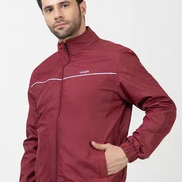 Yaqr Full Sleeve Windcheater For Men's ( Model Size L ) Solid Men Wind Cheater image 3