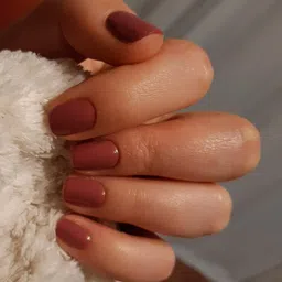 jiwoo Quick Dry, High Coverage, Chip Resistant, Long Lasting nail paint Cinnamon brown image 3