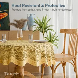 kuber industries Self Design 4 Seater Table Cover image 5