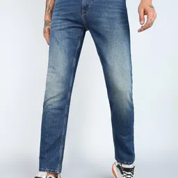 flying machine Men Tapered Fit Mid Rise Blue Jeans image 1