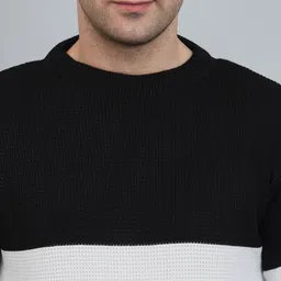willey Men Striped Round Neck Multicolor Sweater image 3