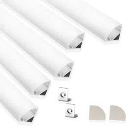 abaj Rectangular Corner 1Meter Profile Channels Without LED Straight Linear(16x16mm) 0 W 1 cm Tube Light-picture-20