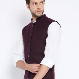 crimsoune club Solid Men Waistcoat image 3