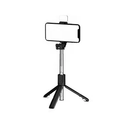 amesco Best Quality Portable Bluetooth Extendable Selfie Stick with Wireless Remote and 2 Level Fill Light for Making TIK Tok, Vlog Videos etc., and Tripod Stand Selfie Stick for Mobiles and All Smart Phones 3 Axis Gimbal for Mobile image 2