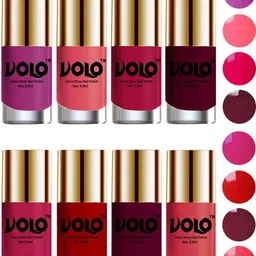 High-Shine Long Lasting Non Toxic Professional Nail Polish Set of 8 Combo-No-16 Light Wine, Bright Plum, Red, Moon Magenta, Wine, Passion Pink, Light Pink, Pink Mania-image-99