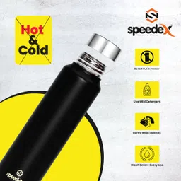 speedex Stainless steel 1 litre water bottle 1 ltr for school kids girls men boys 1000 ml Bottle image 3