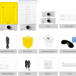 agkem Mercury XS Wash & Cure Bundle with Handheld UV Lamp Extruder image 5