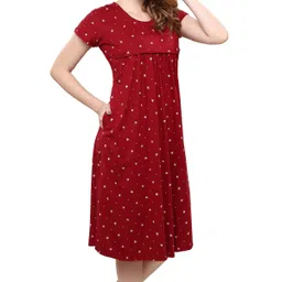 tigywigy Women Maternity/Nursing Nighty-picture-12