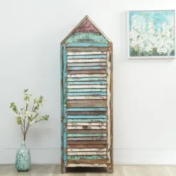 bohemiana from pepperfry Edmond Solid Wood Cabinet In Distress Finish image 1