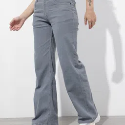 roadster Women Regular Mid Rise Grey Jeans image 3