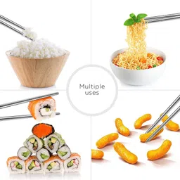 hichaki Eating, Training, Chewing, Cooking, Decorative Stainless Steel, Plastic Chinese, Korean, Japanese, Vietnamese Chopstick image 4