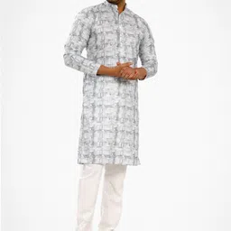 welcy Men Cotton Silk Kurta Pyjama Set-picture-27