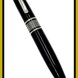 parmarth enterprises Executive Series Black Metal Body Ball Pen With Designer Silver Trims Best Gift Ball Pen-picture-22