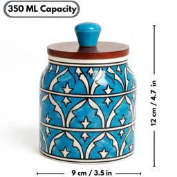 bright crockery Ceramic Tea Coffee & Sugar Container - 350 ml image 2
