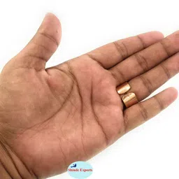 shinde exports mens' heavy pure plain tamba anguthi/ Copper Ring image 5