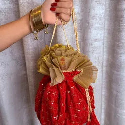 shagun shakti Women Red Potli-picture-41