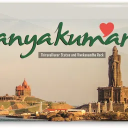 peacockride Love Kanyakumari I Thiruvalluvar Statue and Vivekanandha Rock I Souvenir I Fridge Magnet Pack of 1-picture-21